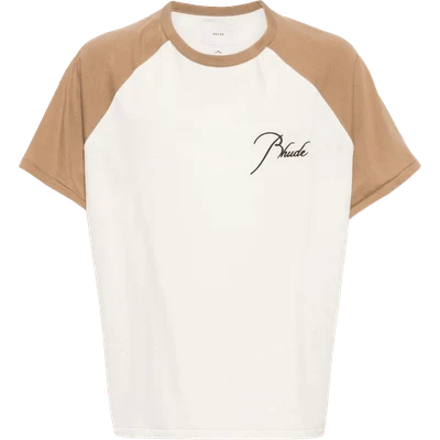 RHUDE colour-block cotton T-shirt