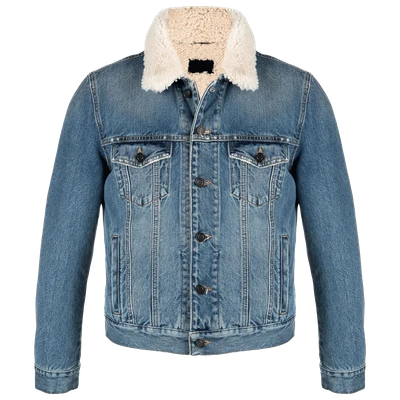 Saint Laurent shearling lined denim jacket