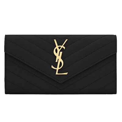 Saint Laurent Wallet Monogram Black