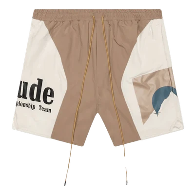Rhude Senna Flight Shorts Tan/Cream