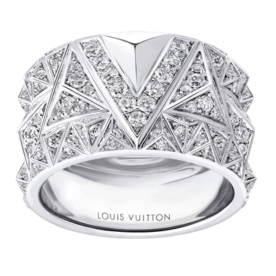 Pure V Ring, White Gold and Diamonds
