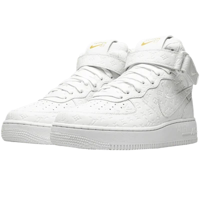 Louis Vuitton Nike Air Force 1 Mid By Virgil Abloh White