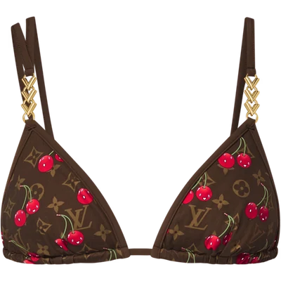 LV x TM Cherry Bikini Top