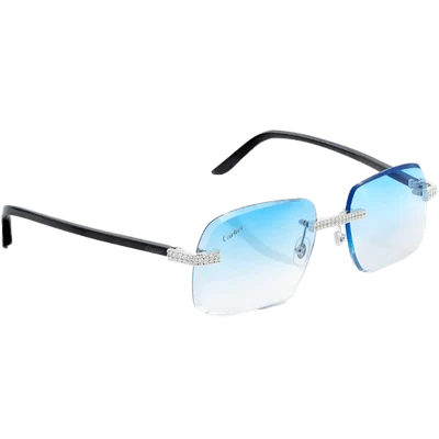 Cartier Glasses Iced Out Diamonds Rimless