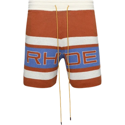 RHUDE panelled knit shorts