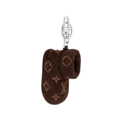 Louis Vuitton Monogram Footprint Bag Charm & Key Holder Brown