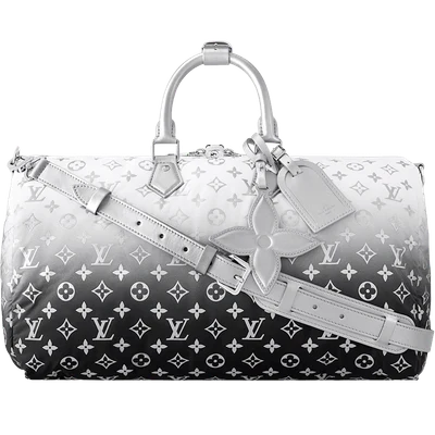 Louis Vuitton Keepall Bandouliere 45 Frost Gardiant Silver