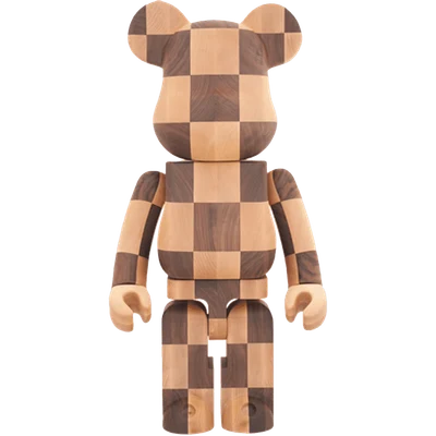 Bearbrick Karimoku Chess 1000% Wood