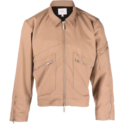 RHUDE Sambac zip-up shirt jacket