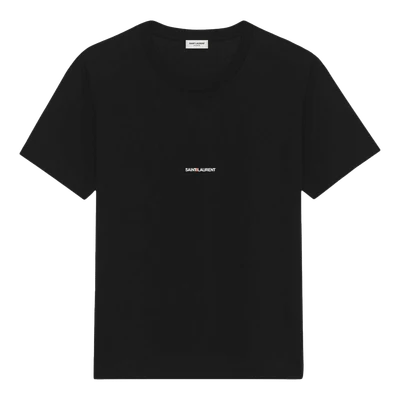 Saint Laurent Logo Rive Gauche T-shirt Black/White