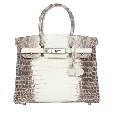 Hermès Birkin 30 Himalaya Niloticus Crocodile Palladium Hardware