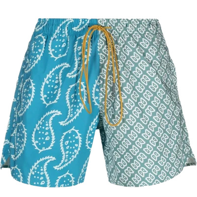 RHUDE graphic-print drawstring swim shorts