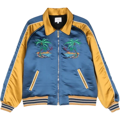 RHUDE colour-block bomber jacket