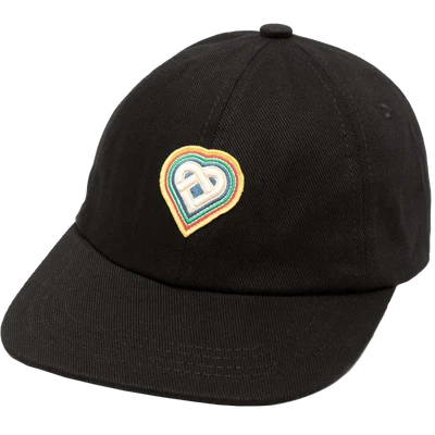Casablanca Heart Rainbow cotton baseball cap