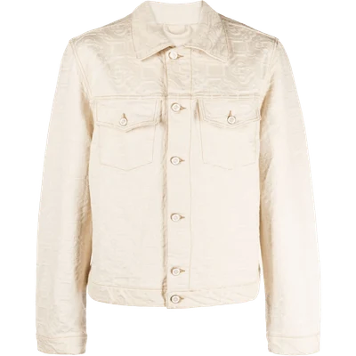 Casablanca monogram-jacquard denim jacket