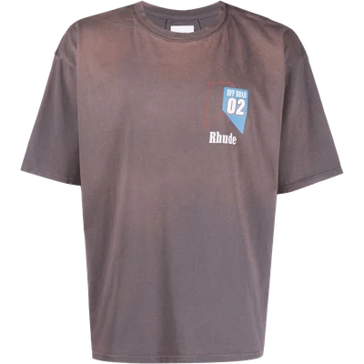 RHUDE O2 Off-Road print cotton T-shirt