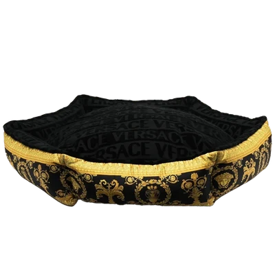 Versace logo print pet bed