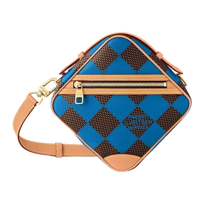 Louis Vuitton Chess Messenger Bag Damier Pop Blue