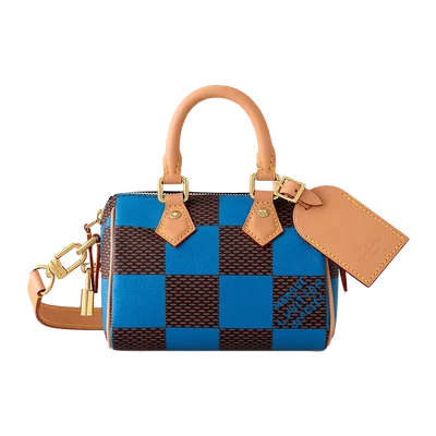 Louis Vuitton Nano Speedy Bandoulière Damier Pop Blue