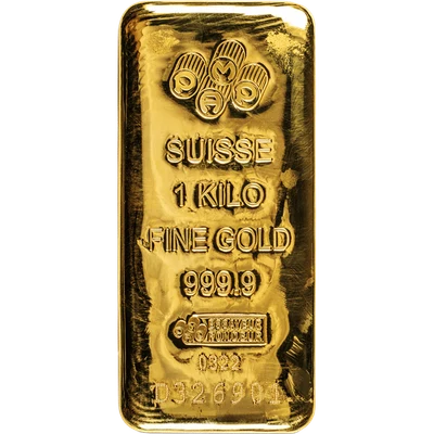 1 Kilo PAMP Suisse Gold Bar (New, Cast w/ Assay)