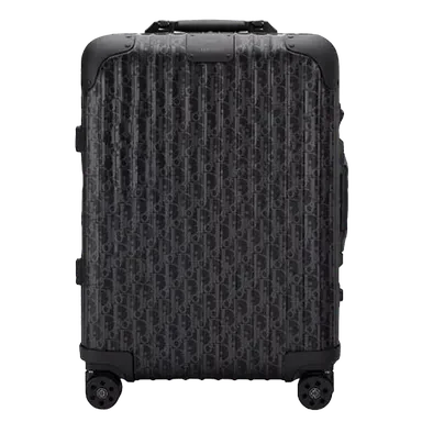 Dior x RIMOWA 4-Wheel Cabin Suitcase Aluminium Dior Oblique Black