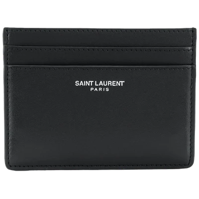 Saint Laurent square logo print cardholder