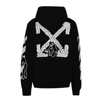 OFF-WHITE Brick Arrows Hoodie Black