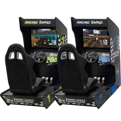 Linked Racing Machines Set of 3 with Force Feedback