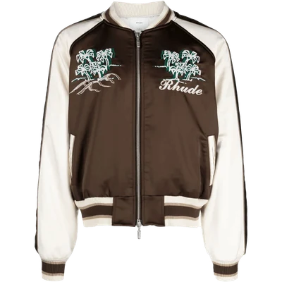 RHUDE Souvenir embroidered bomber jacket