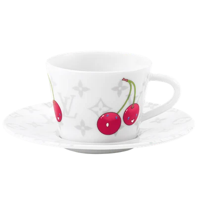 LV x TM Set of 2 Coffee Cups and Saucers