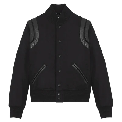 Saint Laurent Wool Teddy Black