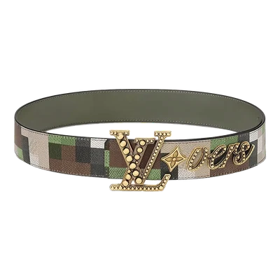 Louis Vuitton LV Lovers 40mm Belt Damoflage Green Damoflage Damier