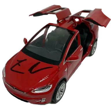 Elon Musk Signed Autograph 1:32 Diecast Tesla Model X (Red) Car – Very Rare JSA