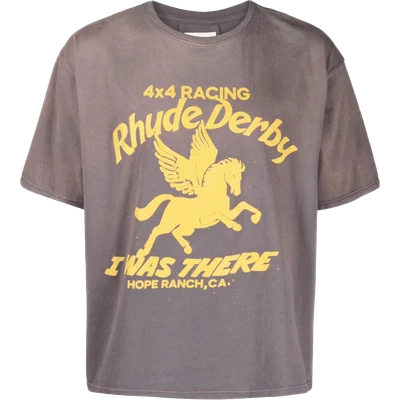 RHUDE Derby logo-print T-shirt