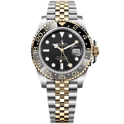 Rolex GMT-Master II Two Tone Gold Black Dial 40mm
